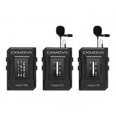 CKMOVA Vocal X V2 Ultra-Compact 2.4GHz Dual-Channel Wireless Microphone